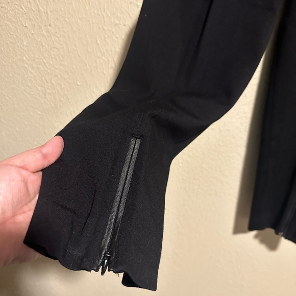 St. John Pants Alek Slim Leg‎ Size 16 Plus Size Black Zipper Hem Stretchy - Picture 5 of 5